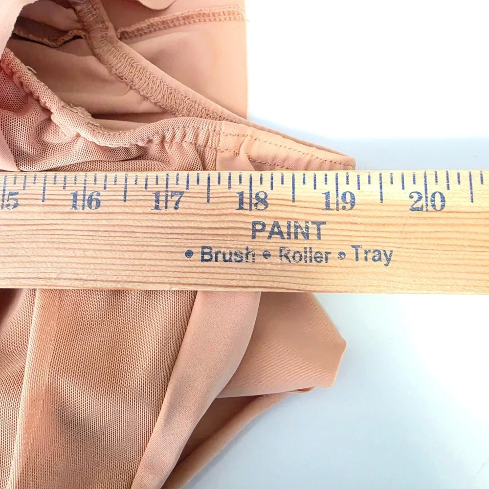 Vintage Kelle Dance Costume Women's M S Peach Sheer Lyrical Ballet Contemporary